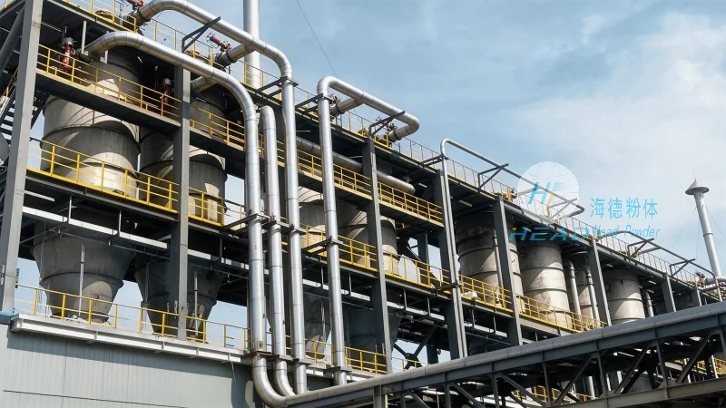 Dubai, UAE Onorganische zoutpoeder project met positieve druk en pneumatische transporting