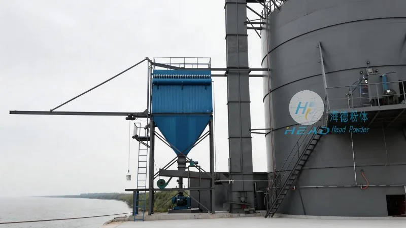 Pneumatisch transportsysteem voor ijzerpoeder
