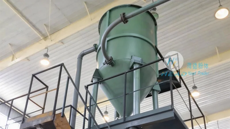 Pneumatische transportmethode voor extrudeerde granula’s