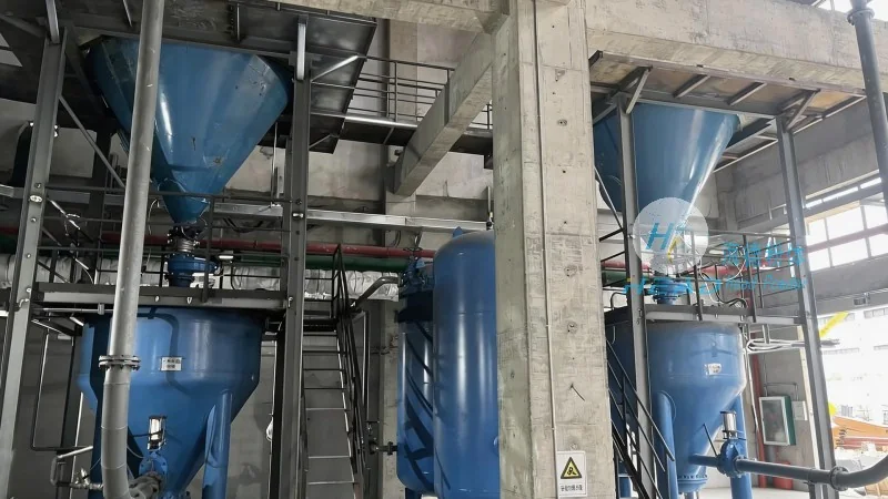 Glaspoeder pneumatische transportmethode