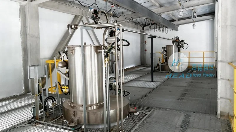 Pneumatische transportoplossing voor houtplasticpoeder