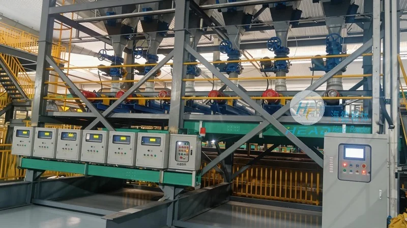 Systeem voor pneumatische transport van koolstofpoeder voor desulfuration en denitraktion