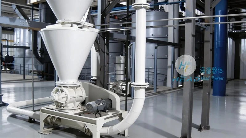 Pneumatische transportmethode voor PVC-resinpoeder