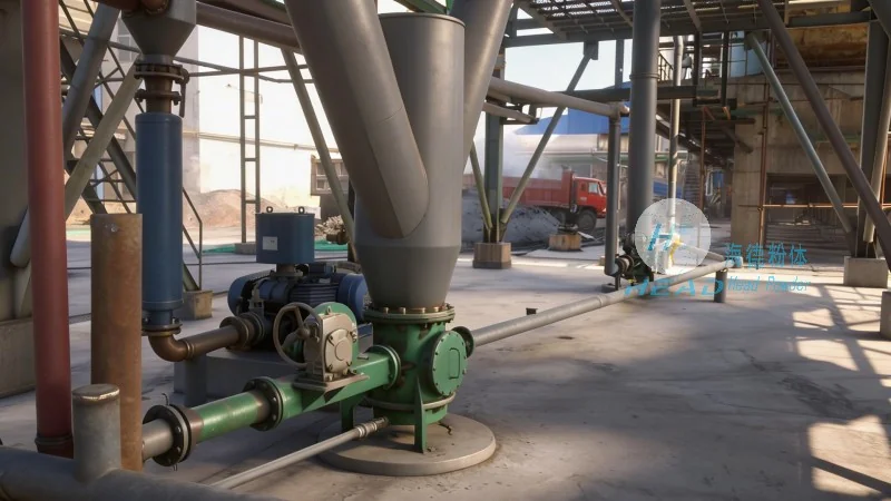 Pneumatische transportmethode voor ferrozuurzoutpoeder