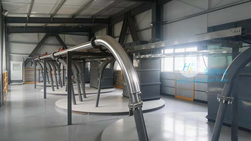 Pneumatische transportmethode voor grafietpoeder