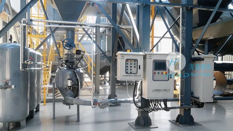 Pneumatische transportmethode voor stoffiltermedia en verpakkingsmateriaal