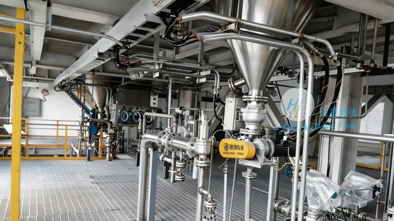Systeem voor pneumatische transport van witte granulaire suiker