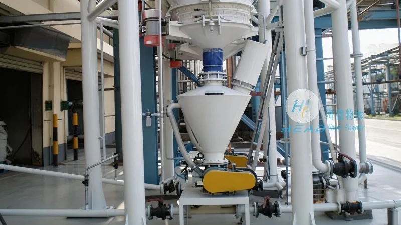 Pneumatische transportmethode voor plastic voedseldragende deeltjes